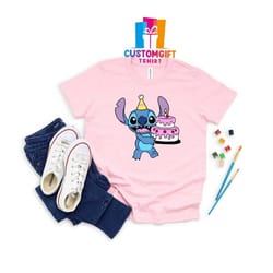 stitch birthday t-shirt, disney shirt, birthday party shirt, cartoon shirt, disney kids shirt, stitch shirt, birthday gi