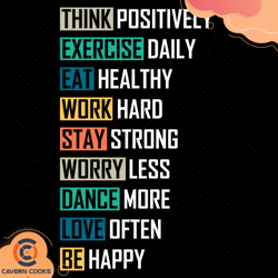 inspirational message think positive love of