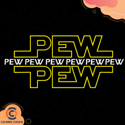 pew pew pew star wars font svg td210427qq8