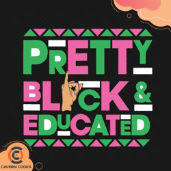 pretty black kappa educated svg td210425lt15