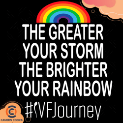 the greater your storm the brighter your rai