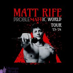 matt rife problemattic world tour png sublimation design
