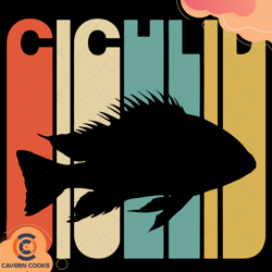 vintage retro cichlid svg td210518qq78