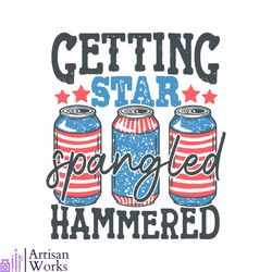 getting star spangled hammered svg graphic design files