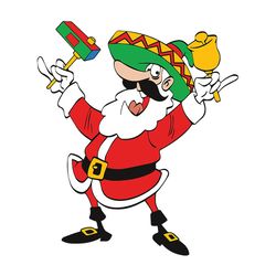mexican santa claus cartoon christmas christmas svg, christmas svg files