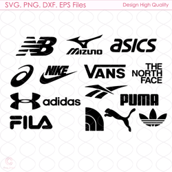 brand logo bundle svg, adidas logo svg, fila logo svg, nb logo svg