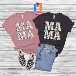 mama floral t-shirt, mothers day sweatshirt, flower gift, best mom gift, mommy shirt, mom life shirt, new mom gift, mom