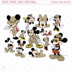mickey minnie gucci logo svg, gucci logo svg, minnie mouse svg, mickey mouse svg