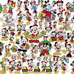 disney christmas svg, mickey and minnie christmas for cricut