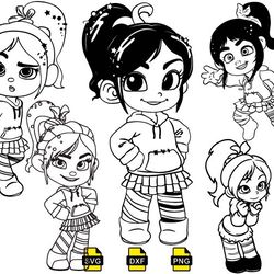 vanellope svg, disney princes svg for cricut, vanellope png