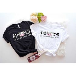 dad of the birthday boy shirt, mom of the birthday boy shirt, cow mockup boy birthday shirt, cow mockup birthday matchin