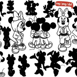 disney minnie svg, mickey fashion svg, minnie fashion outline svg