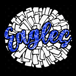 eagles cheer pom svg, sport svg, eagles cheer svg,