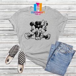 mickey and minnie mouse t-shirt, disney family shirt, vintage mickey minnie, couple shirt, disney trip shirt, disney kid