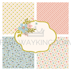 pattern party maker floral flower seamless vector set