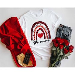 be mine rainbow shirt, be mine shirt, rainbow shirt, valentines day shirt, happy valentines day, couple matching shirt,