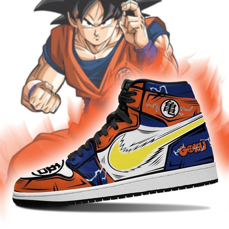 Dragon Ball Z Goku Skill Kamehameha Canvas Shoes for Fan, Women and Men, Dragon Ball Z High Canvas Shoes, Goku Sneaker
