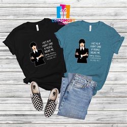 i act as if i don't care if people dislike me t-shirt, wednesday addams shirt, horror movie, black lover shirts, gothic
