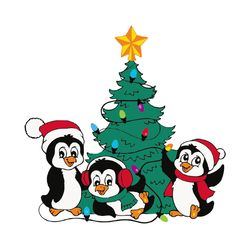 watercolor cute winter christmas penguin png, penguin clipart, digital download