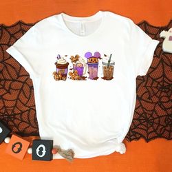 disney halloween drink shirt, pumpkin mickey ears shirt, disney thanksgiving, pumpkin spice shirt, disney trip shirt