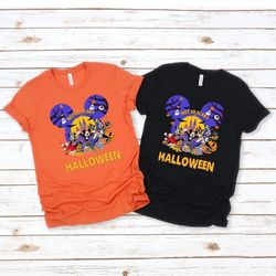 Disney Halloween Shirt With Disney Characters Design, Not So Scary Shirt, Halloween Matching Shirt, Halloween Family Shi