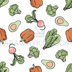 pepper backdrop paleo seamless pattern vector illustration