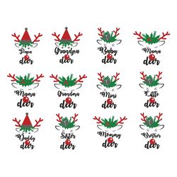 reindeer faces svg, family christmas svg,christmas deer bundle svg, rudolph the red nosed reindeer svg, deer svg reindee