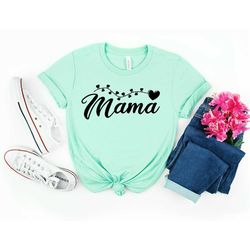 Mama heart shirt,Mom Shirts, Mama Shirt,Best Mom T-Shirt, Favorite Mom Shirts,Mom Shirt, Shirt For Mom,Hearts Mom Shirt,