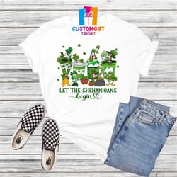 let the shenanigans begin t-shirt, st patrick's day, mickey and friends, irish day, kids shirt, drinking shirt, disney l