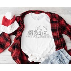 Christmas Shirt, Family Christmas Shirt, Nativity Shirt, Christian Christmas Shirt, Family Matching Christmas Shirt, Thr