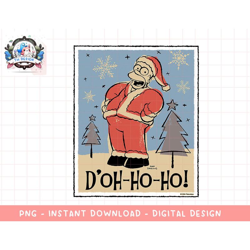 The Simpsons Homer Santa Christmas Holiday D’oh-Ho-Ho png, sublimation.jpg
