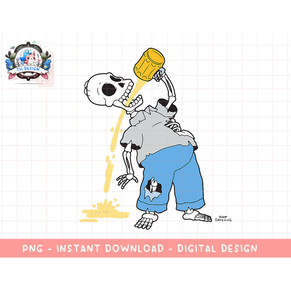 The Simpsons Homer Skeleton Beer Treehouse of Horror png, sublimation.jpg