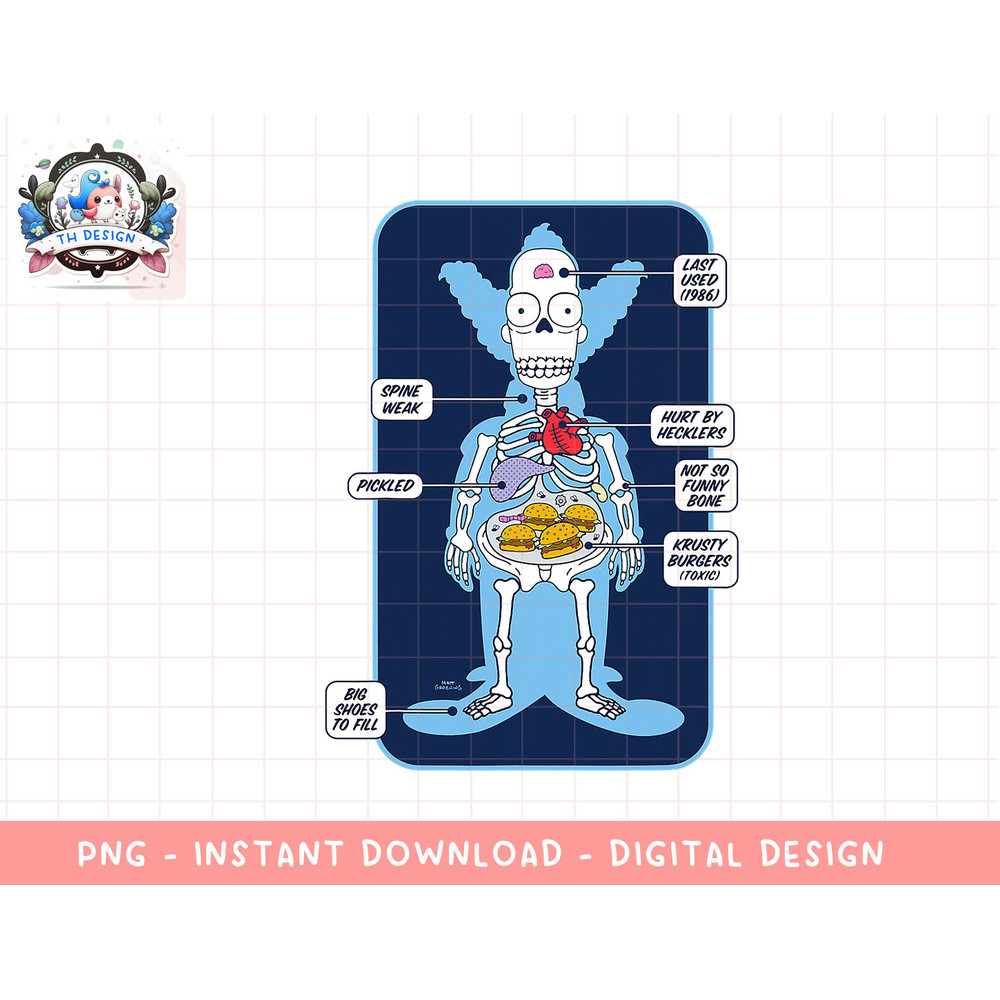 The Simpsons Krusty the Clown X-Ray png, sublimation.jpg