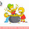 The Simpsons Lisa Bart Maggie Pot of Gold St. Patrick’s Day png, sublimation.jpg