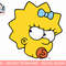 The Simpsons Maggie Simpson Angry Big Face png, sublimation.jpg