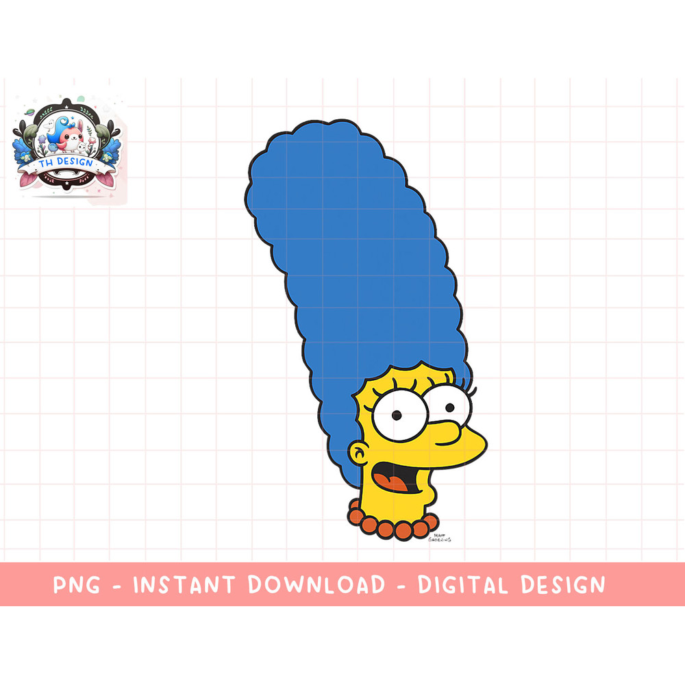 The Simpsons Marge Simpson Big Face png, sublimation.jpg