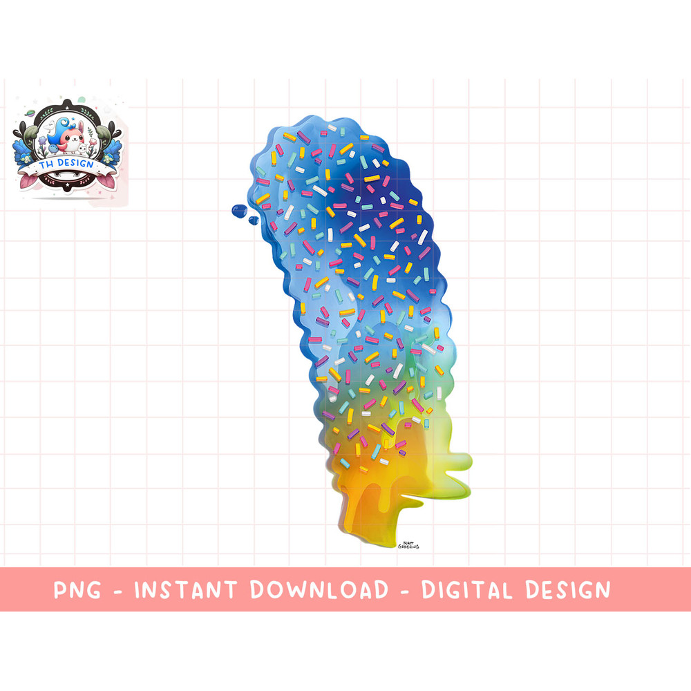 The Simpsons Marge Simpson Sprinkles Head png, sublimation.jpg