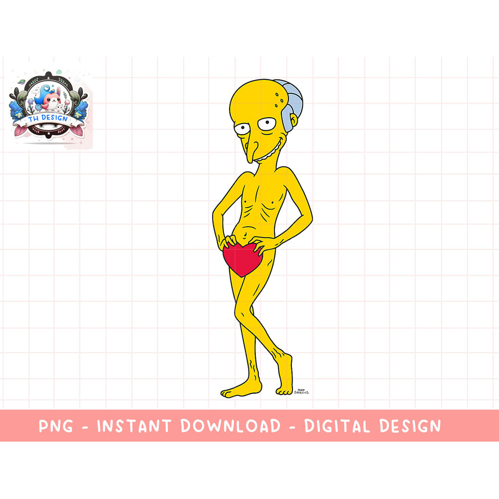 The Simpsons Mr. Burns Valentine png, sublimation.jpg