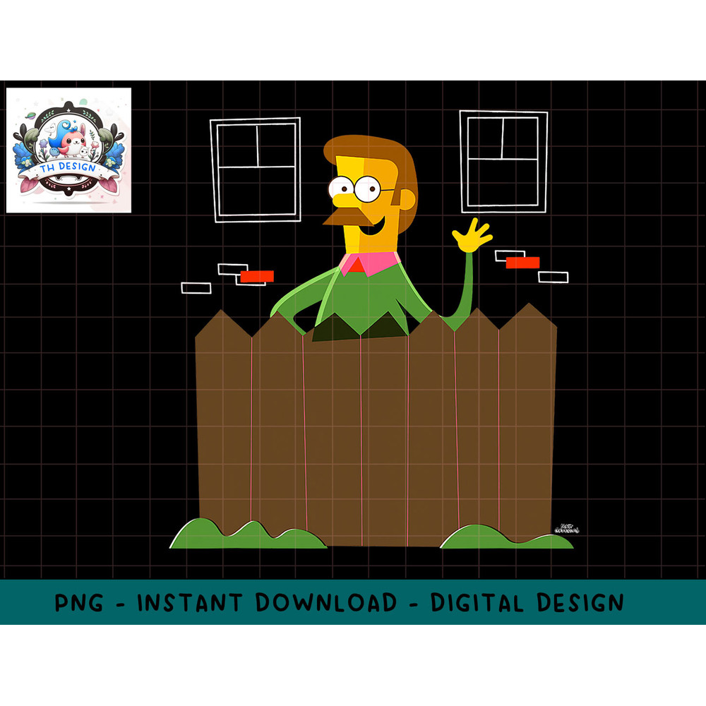 The Simpsons Ned Flanders png, sublimation.jpg