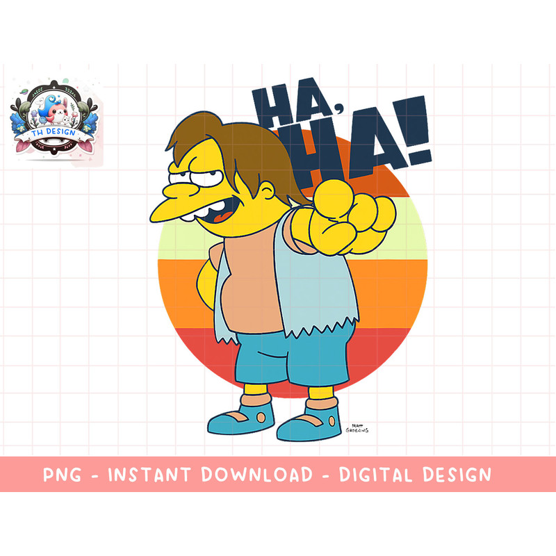 The Simpsons Nelson HAHA C2 png, sublimation.jpg