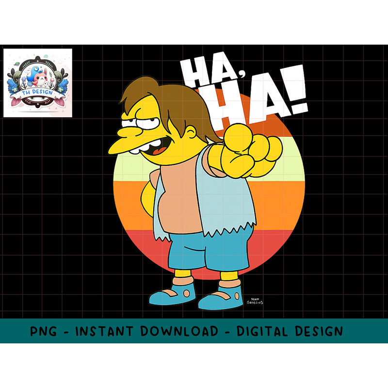 The Simpsons Nelson HAHA png, sublimation.jpg