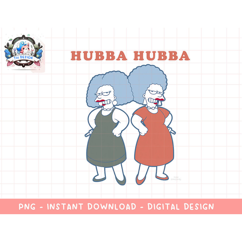 The Simpsons Patty And Selma Hubba Hubba Valentines Day V2 png, sublimation.jpg