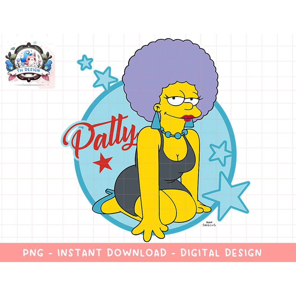 The Simpsons Patty Portrait V2 png, sublimation.jpg