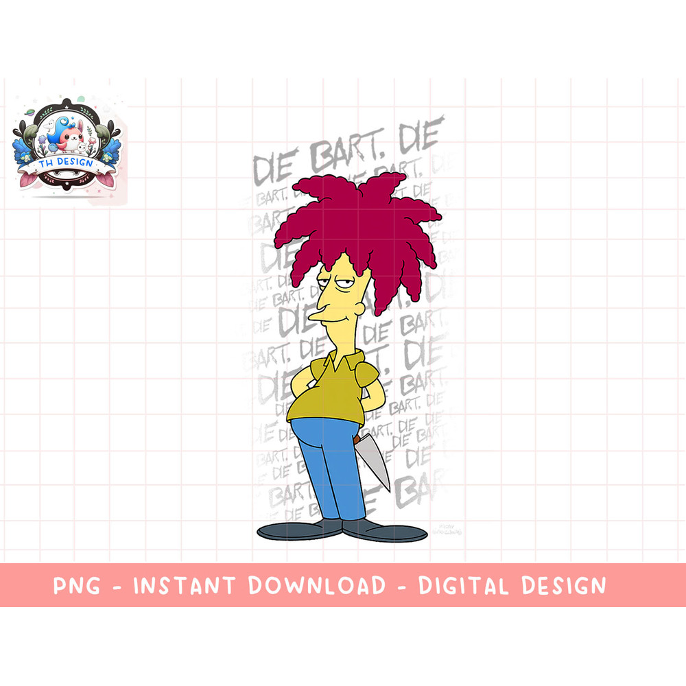 The Simpsons Sideshow Bob Die Bart Die V1 png, sublimation.jpg