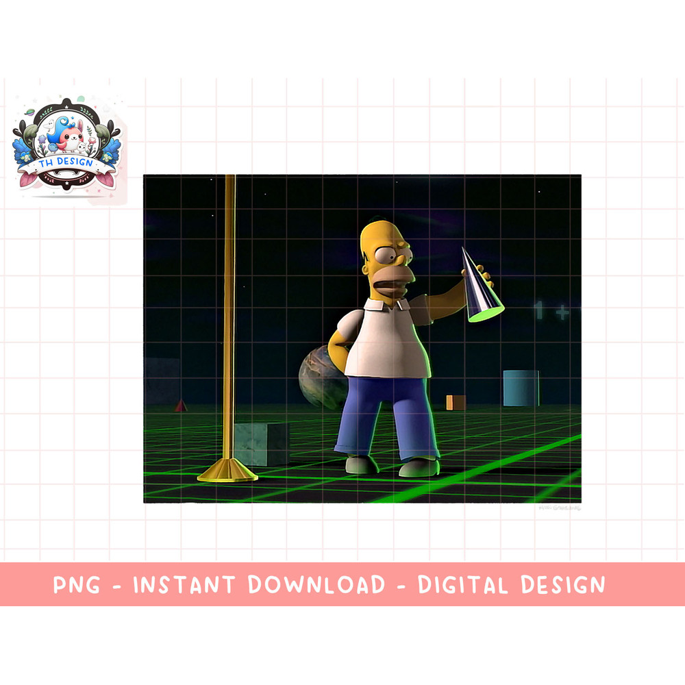 The Simpsons Treehouse Of Horror 3D Graphic Homer V-2 png, sublimation.jpg