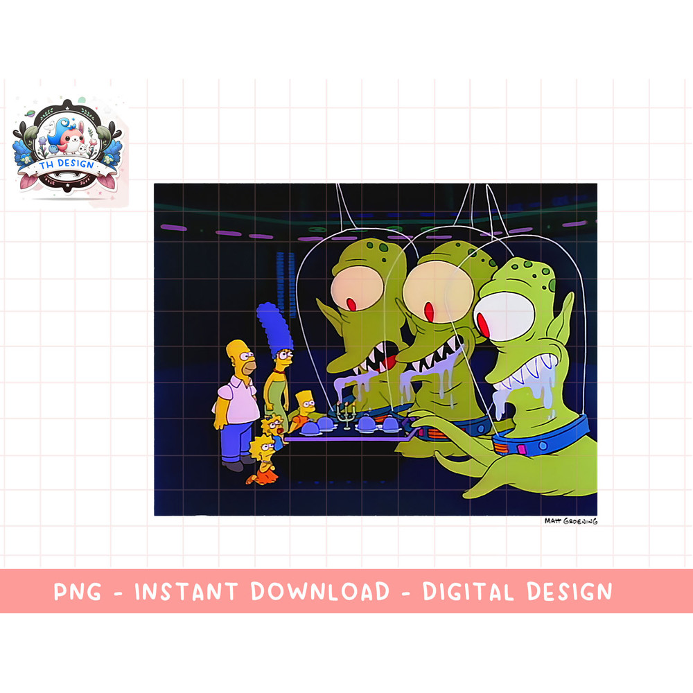 The Simpsons Treehouse Of Horror Alien Halloween png, sublimation.jpg