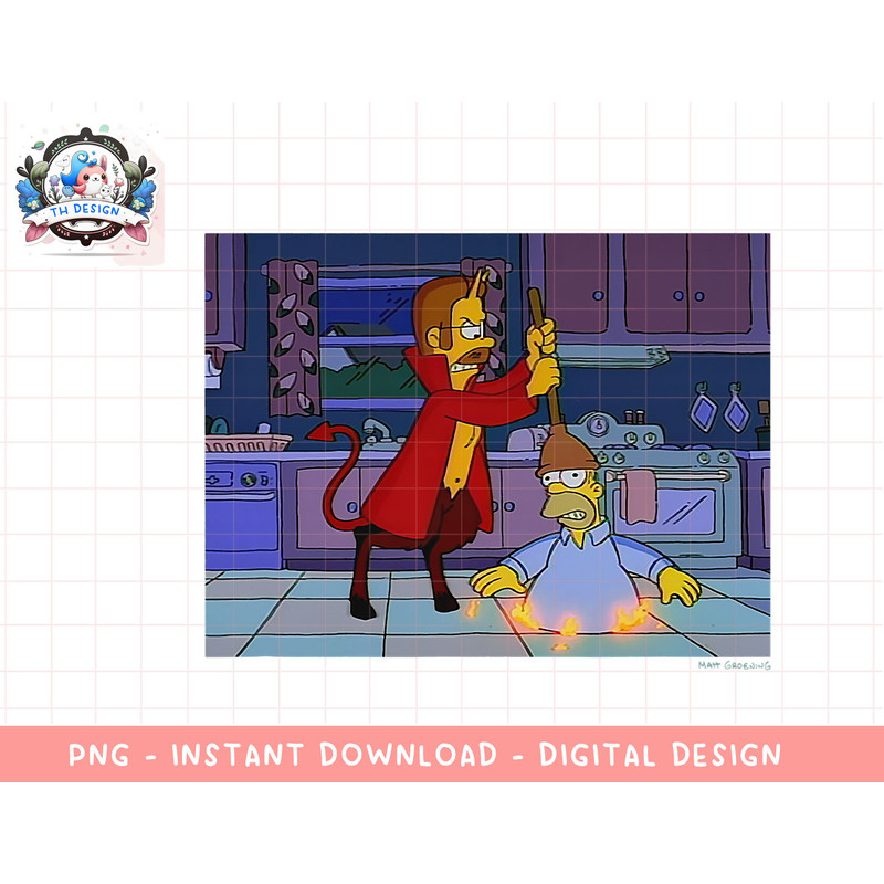 The Simpsons Treehouse Of Horror Flanders In Homer Hell V-2 png, sublimation.jpg