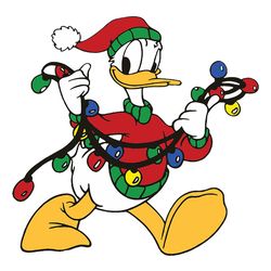 donal duck christmas light, christmas svg, christmas svg files