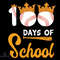 Happy 100th Day of School Baseball Svg Trending Svg Teacher Svg School Svg