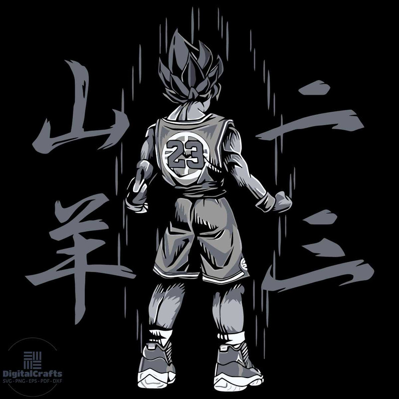 Dragon Balls Goku Svg Trending Svg Japanese Anime Svg Son Goku Svg
